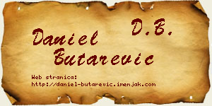 Daniel Butarević vizit kartica